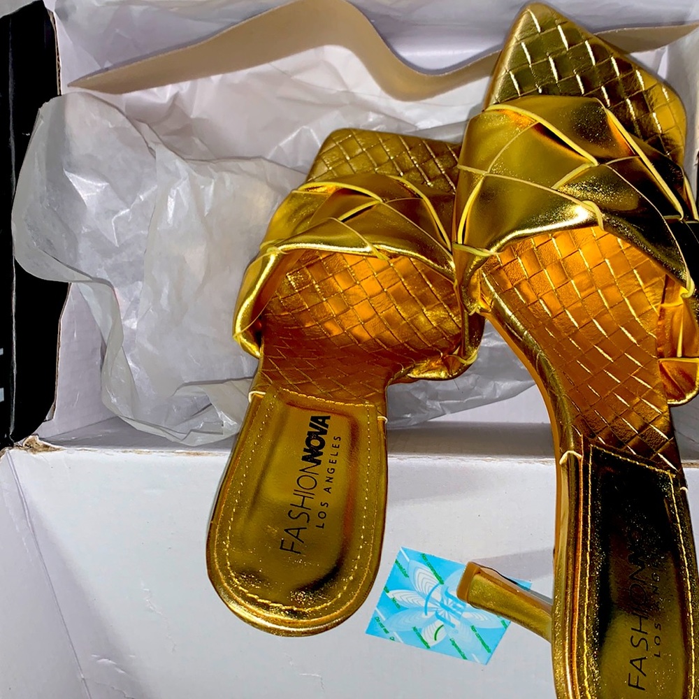 Gold heels